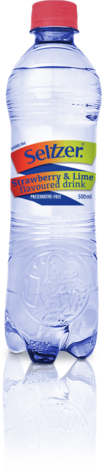 Seltzer Strawberry and Lime Flavoured Drink